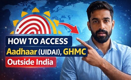 How to open access uidai aadhar outside india